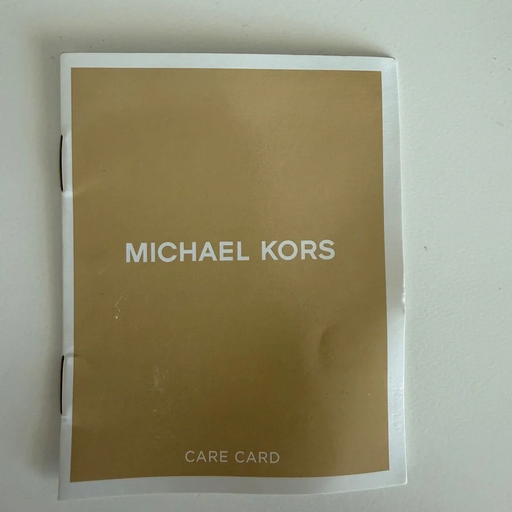 Michael Kors Red Leather‎ Tote Bag Gold Hardware Zip Accents Shoulder Bag